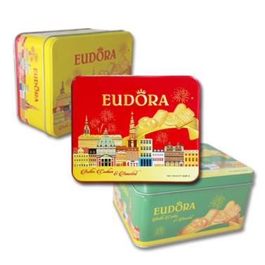 Bánh Eudora tổng hợp  hộp thiếc 206g