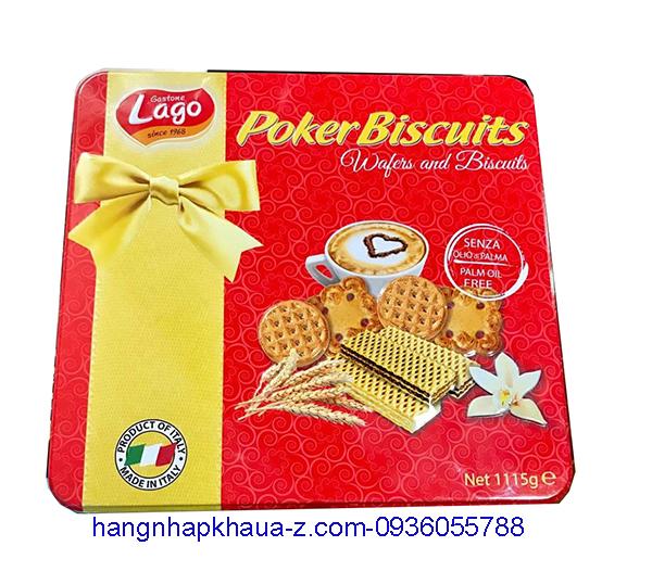 Bánh Quy -Ý Lago Poker Biscuits 1115g