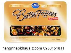 Kẹo Arcor Butter toffees hộp sắt 350g